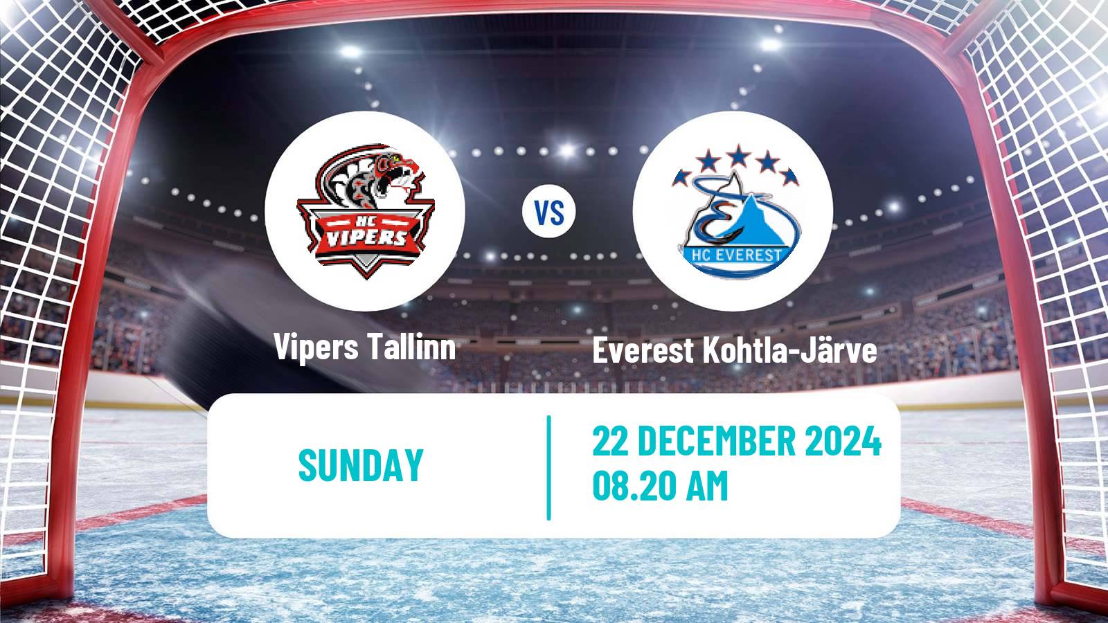 Hockey Estonian Hokiliiga Vipers Tallinn - Everest Kohtla-Järve