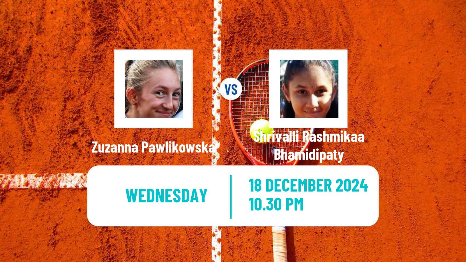 Tennis ITF W50 Navi Mumbai Women Zuzanna Pawlikowska - Shrivalli Rashmikaa Bhamidipaty