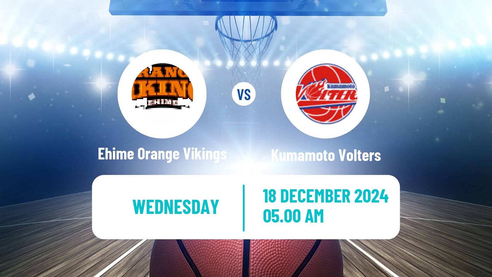 Basketball Japan B2 League Basketball Ehime Orange Vikings - Kumamoto Volters