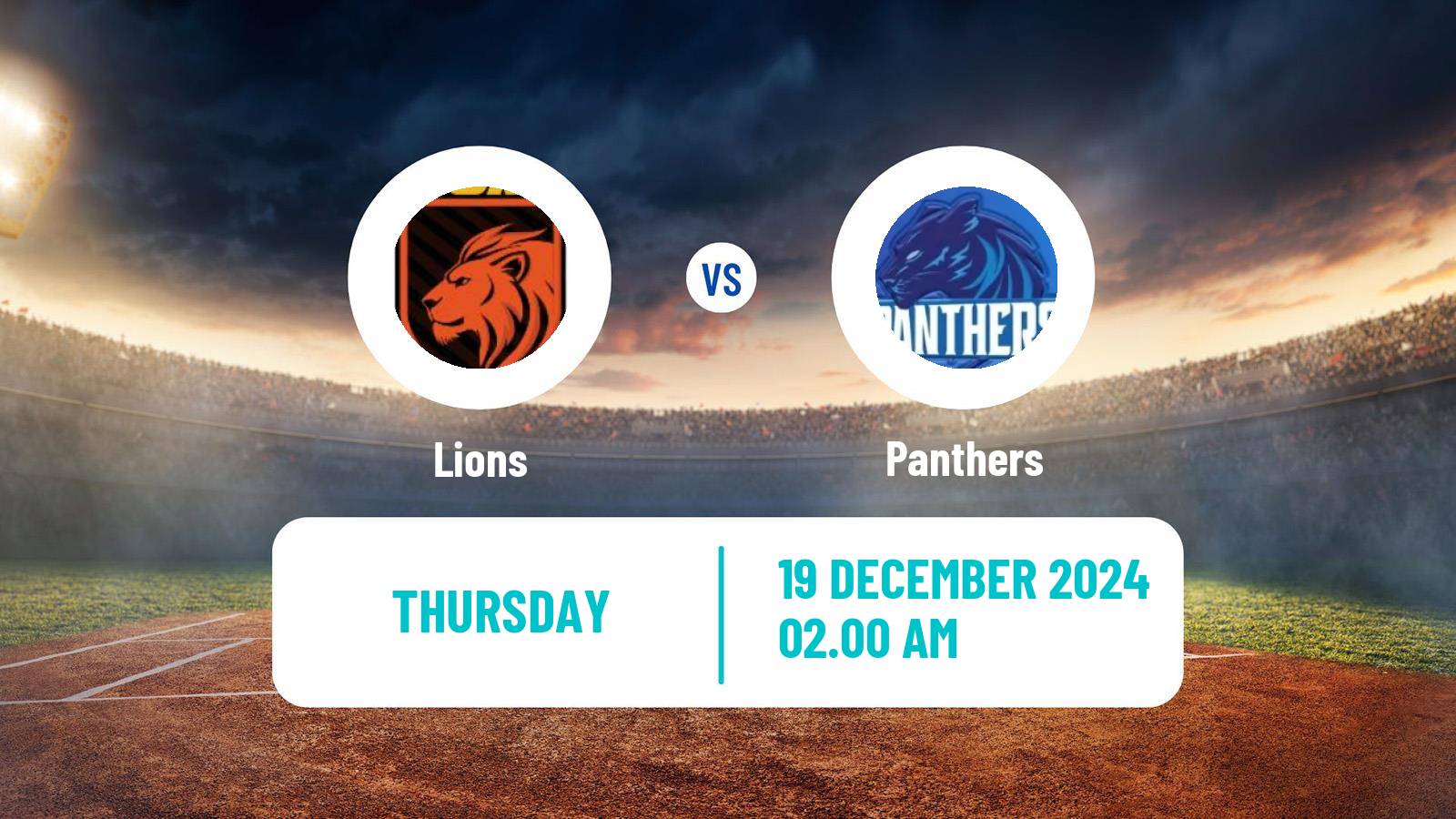 Cricket Pakistan Champions T20 Cup Lions - Panthers