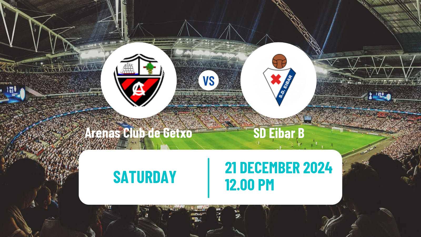 Soccer Spanish Segunda RFEF - Group 2 Arenas Club de Getxo - Eibar B