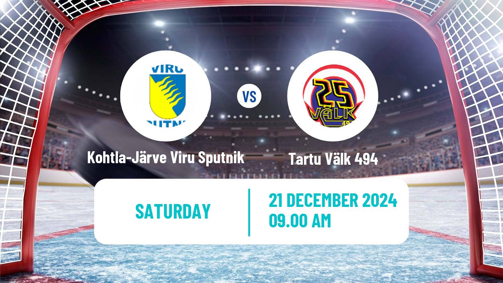 Hockey Estonian Hokiliiga Kohtla-Järve Viru Sputnik - Tartu Välk 494