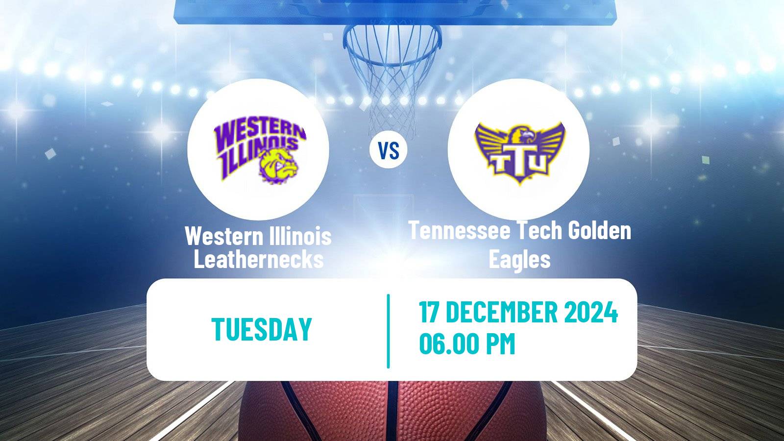 Basketball NCAA College Basketball Women Western Illinois Leathernecks - Tennessee Tech Golden Eagles