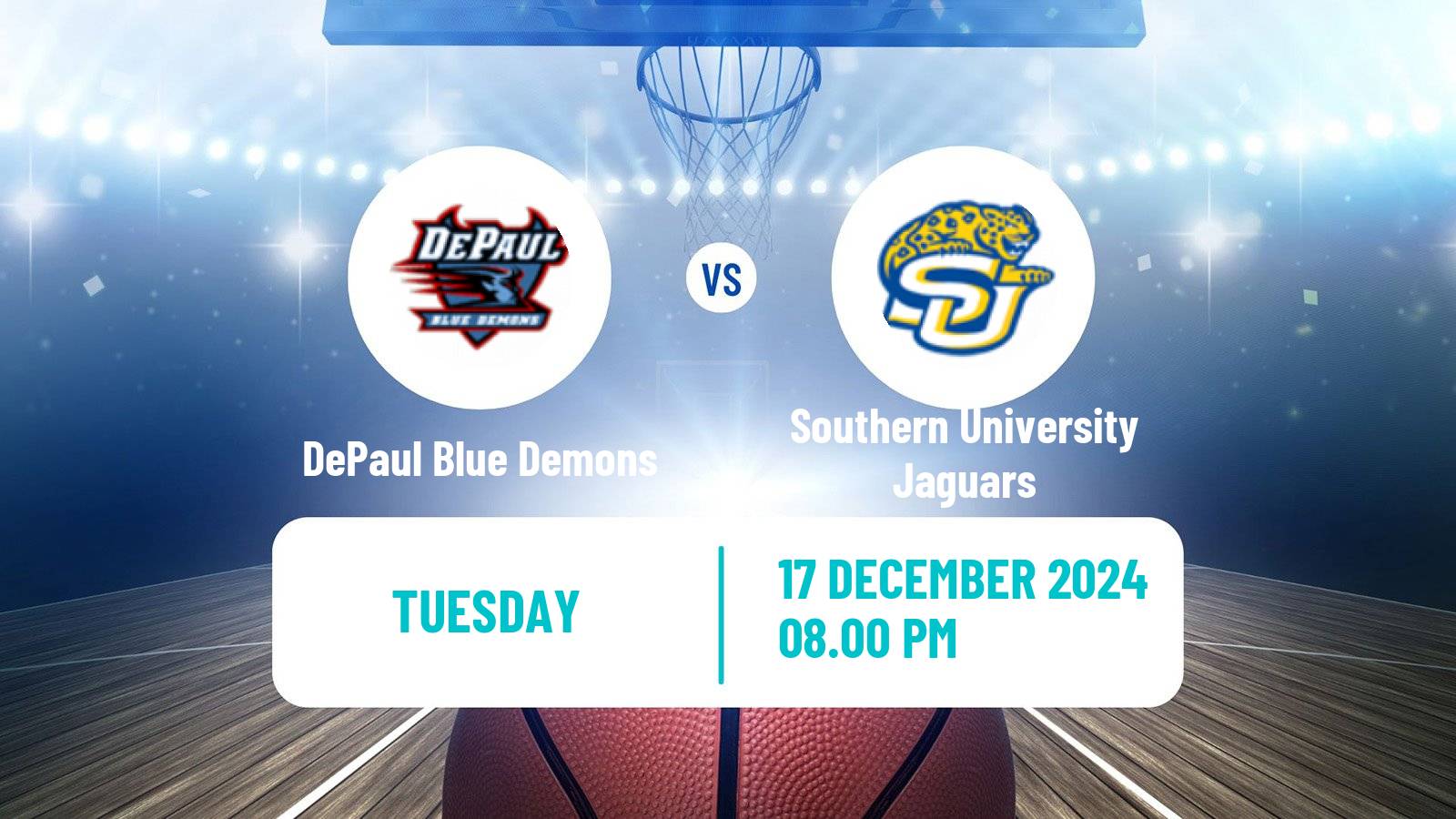 Basketball NCAA College Basketball Women DePaul Blue Demons - Southern University Jaguars