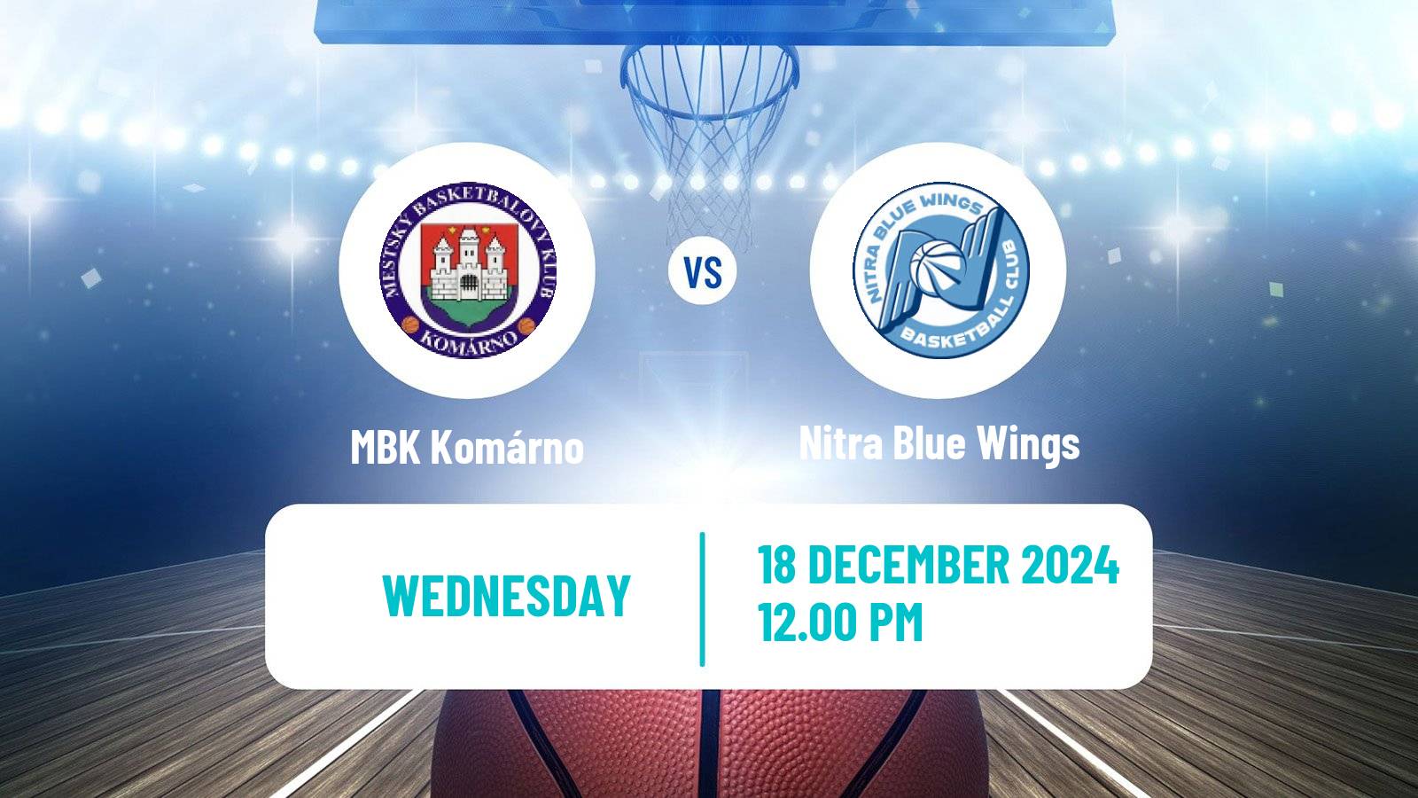 Basketball Slovak Extraliga Basketball Komárno - Nitra Blue Wings