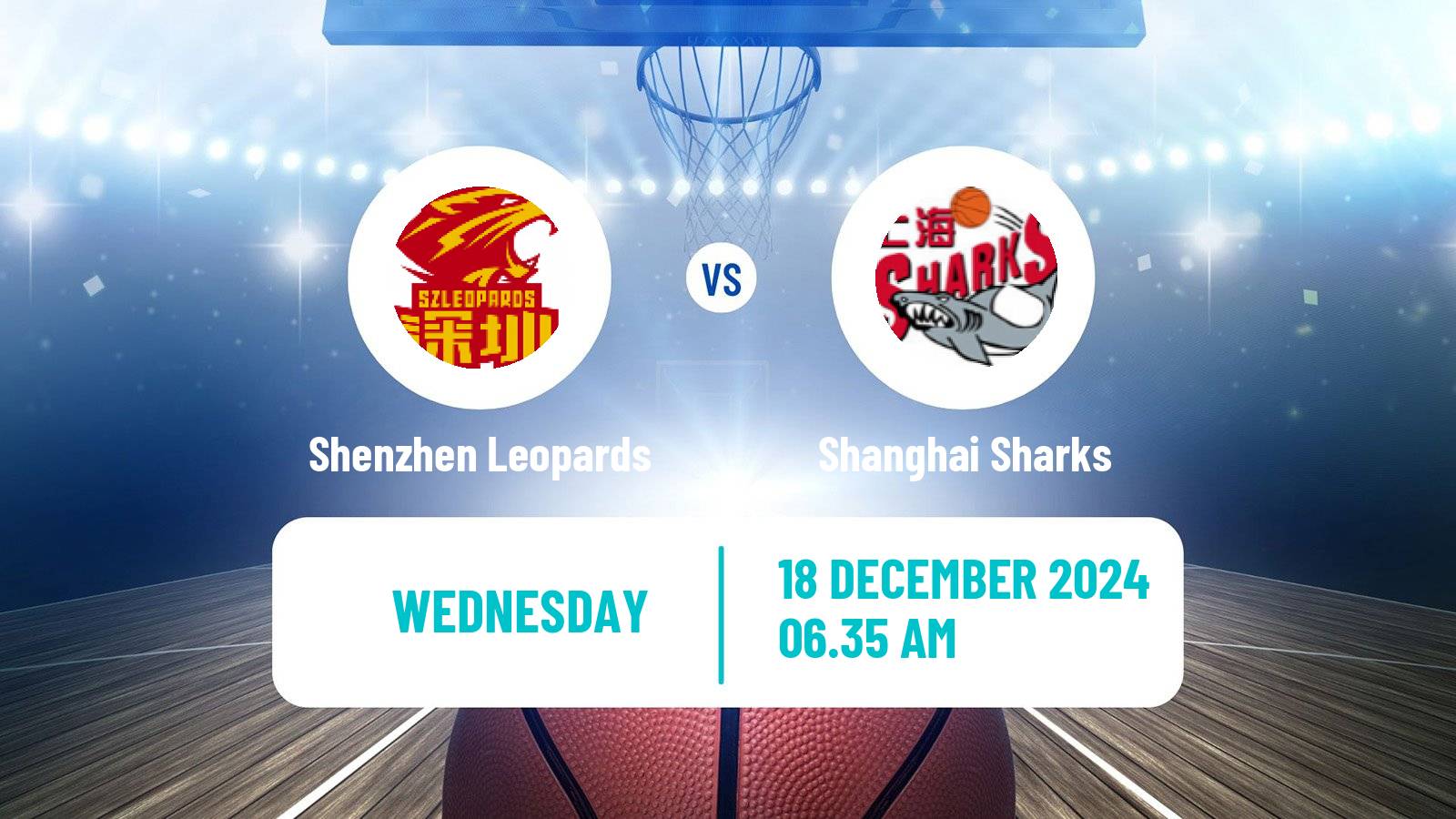 Basketball CBA Shenzhen Leopards - Shanghai Sharks