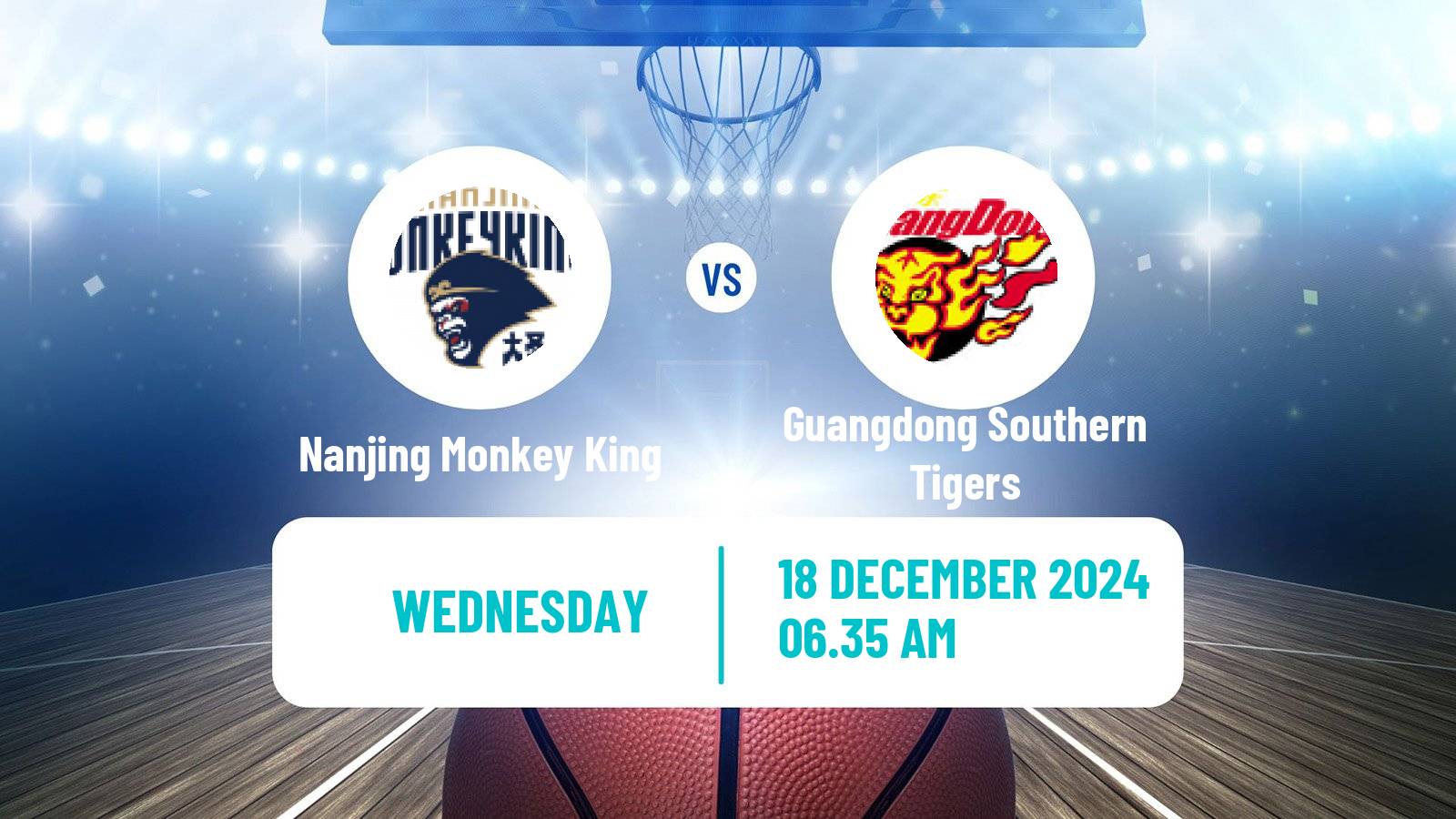 Basketball CBA Nanjing Monkey King - Guangdong Southern Tigers