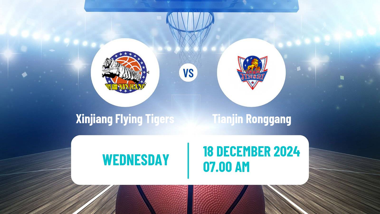 Basketball CBA Xinjiang Flying Tigers - Tianjin Ronggang