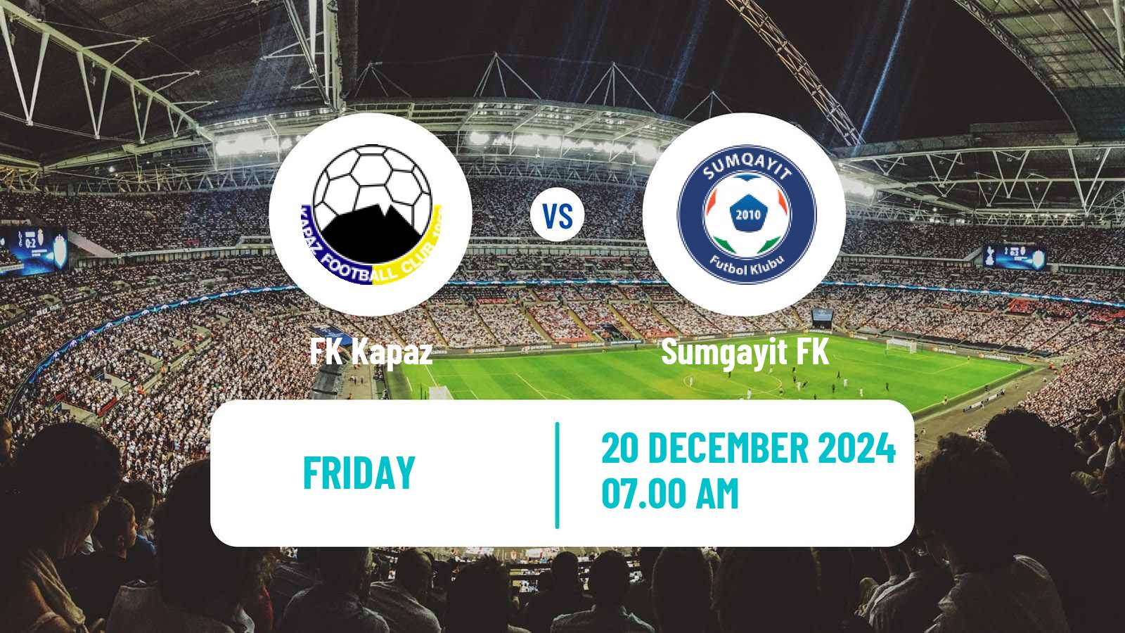 Soccer Azerbaijan Premier League Kapaz - Sumgayit