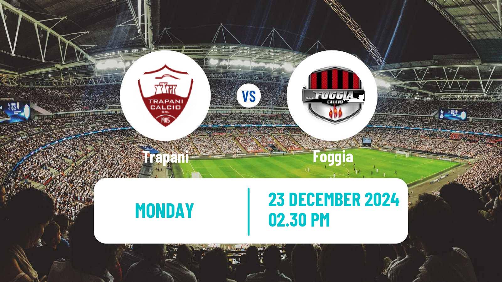 Soccer Italian Serie C Group C Trapani - Foggia