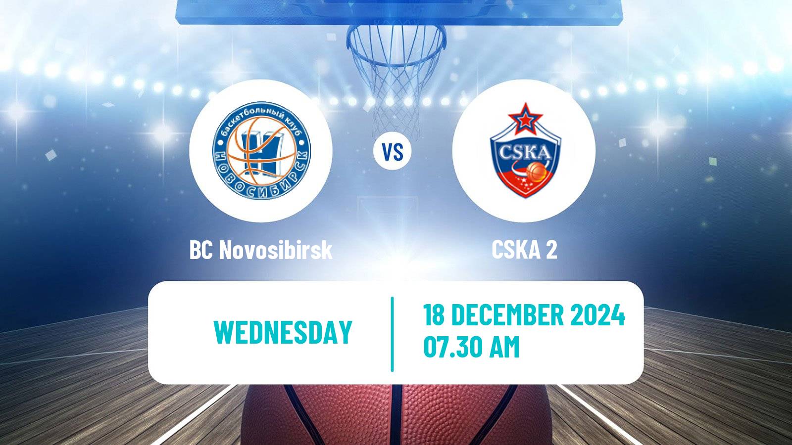 Basketball Russian Super League Basketball BC Novosibirsk - CSKA 2