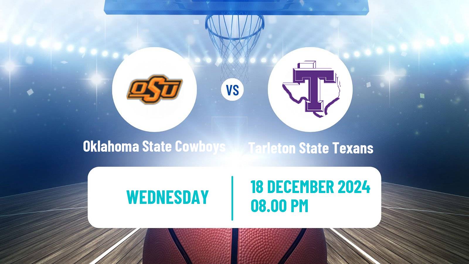 Basketball NCAA College Basketball Oklahoma State Cowboys - Tarleton State Texans