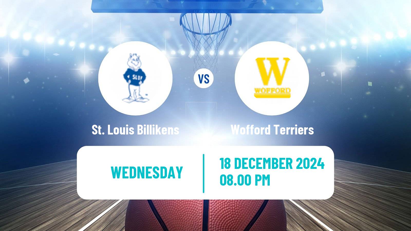 Basketball NCAA College Basketball St. Louis Billikens - Wofford Terriers