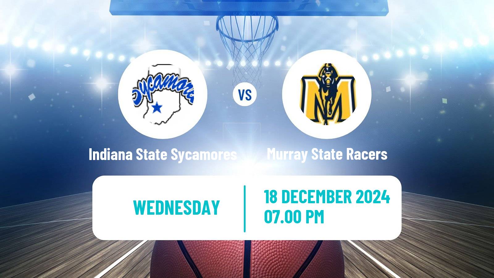 Basketball NCAA College Basketball Indiana State Sycamores - Murray State Racers