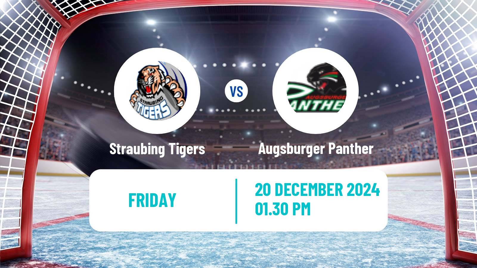 Hockey German Ice Hockey League Straubing Tigers - Augsburger Panther