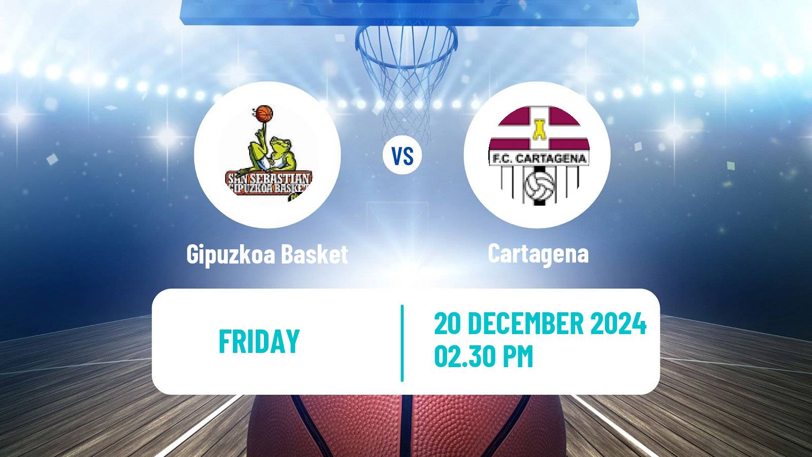 Basketball Spanish LEB Oro Gipuzkoa Basket - Cartagena