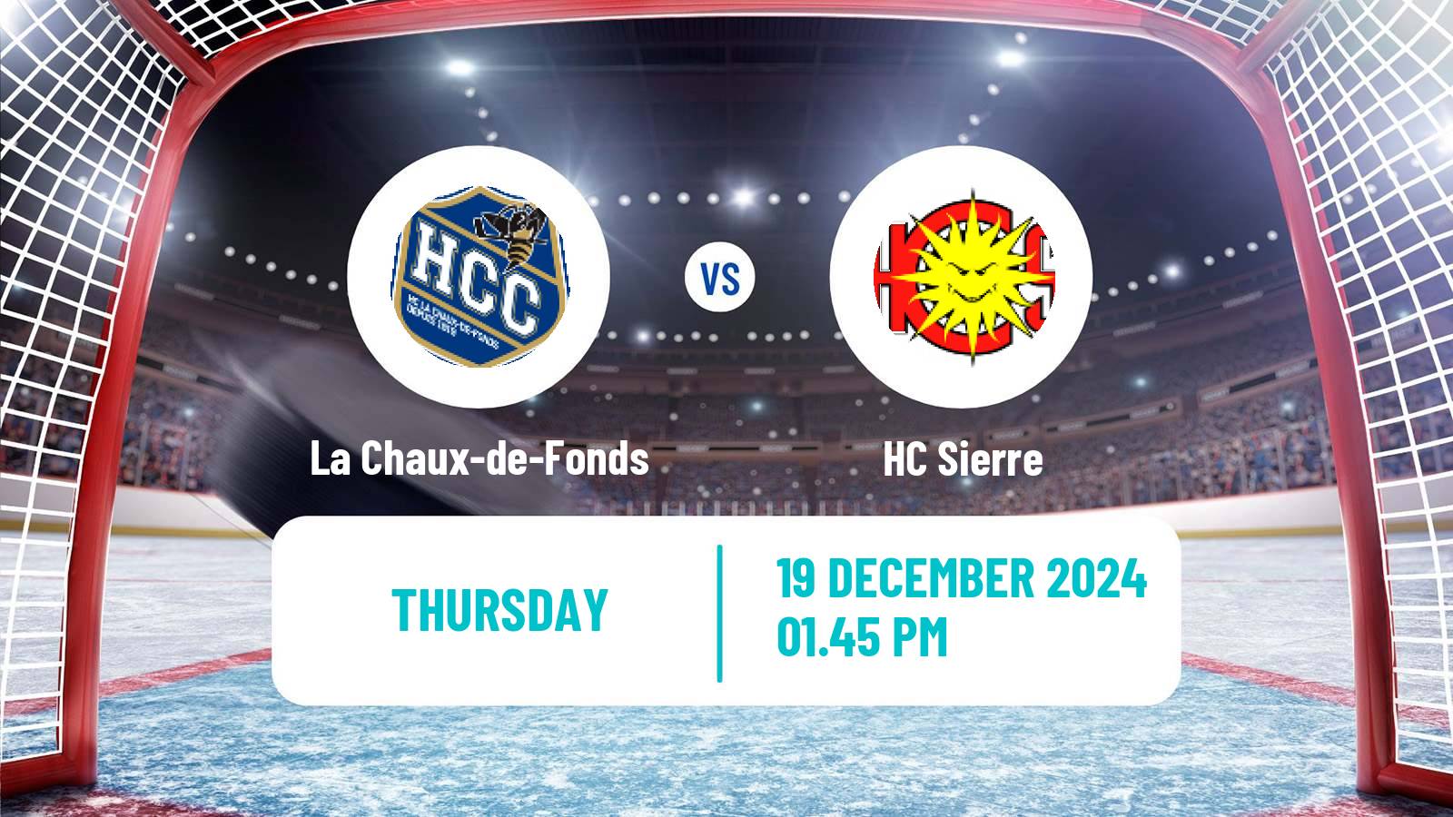 Hockey Swiss League Hockey La Chaux-de-Fonds - Sierre