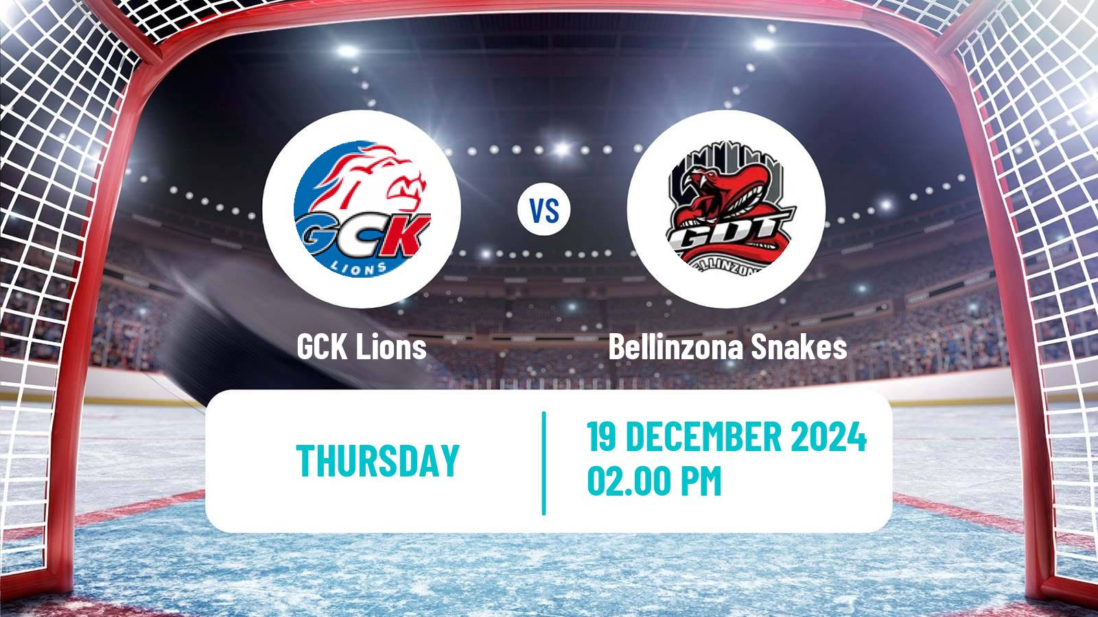 Hockey Swiss League Hockey GCK Lions - Bellinzona Snakes