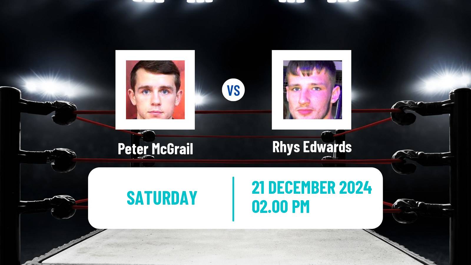 Boxing Featherweight Others Matches Men Peter McGrail - Rhys Edwards