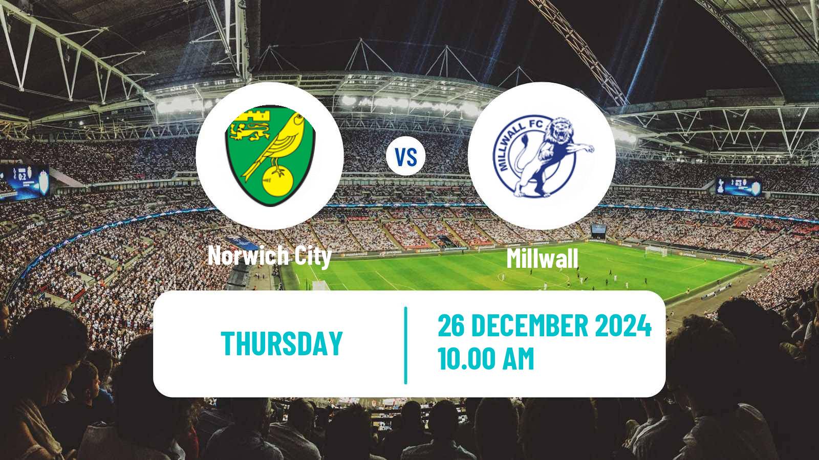 Soccer English League Championship Norwich City - Millwall