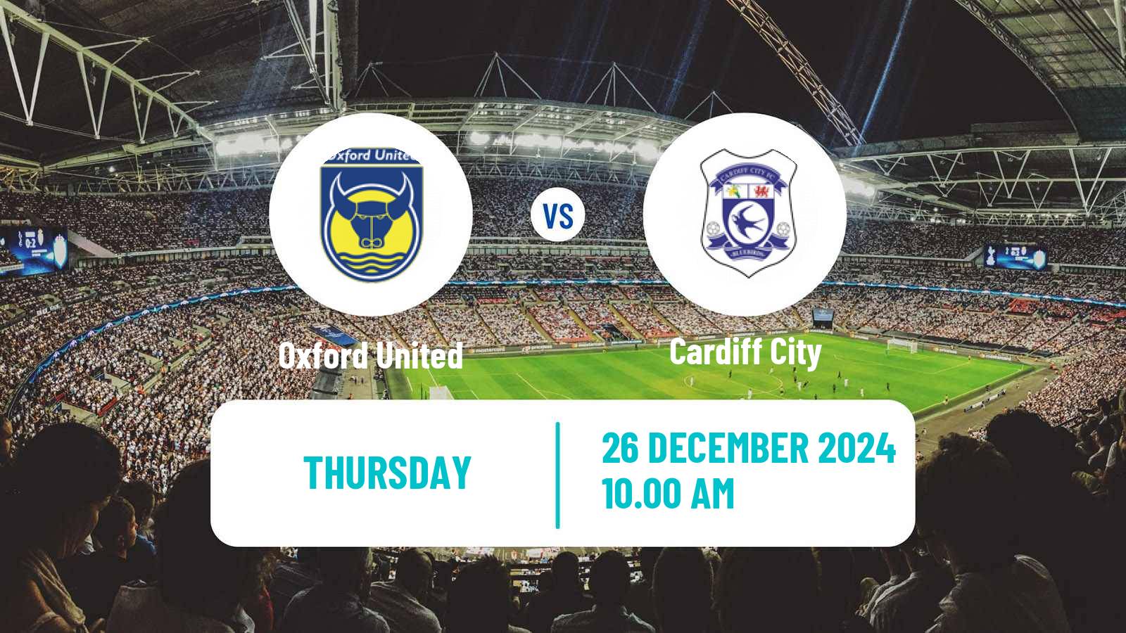 Soccer English League Championship Oxford United - Cardiff City