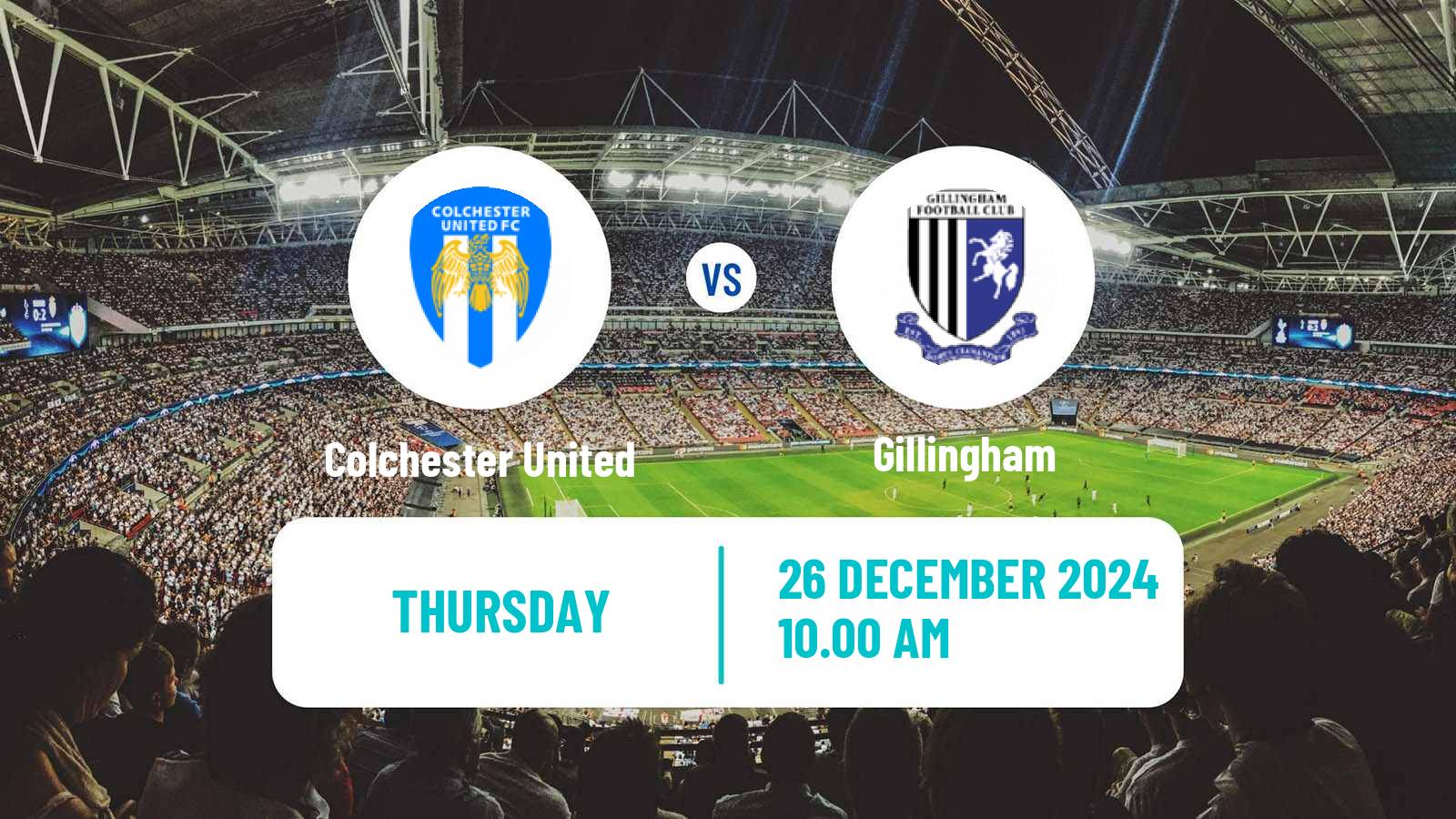 Soccer English League Two Colchester United - Gillingham