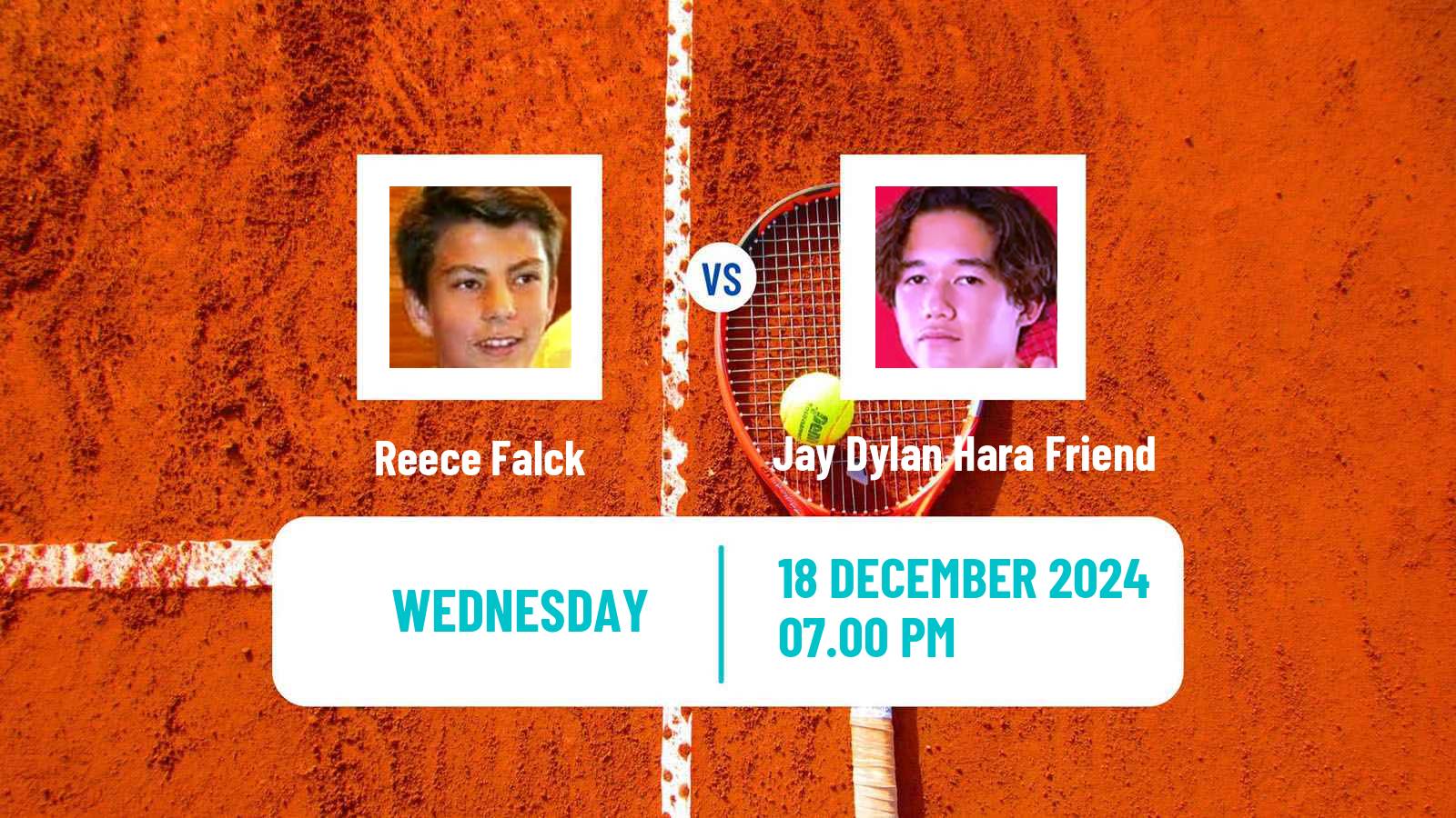 Tennis ITF M15 Tauranga Men Reece Falck - Jay Dylan Hara Friend