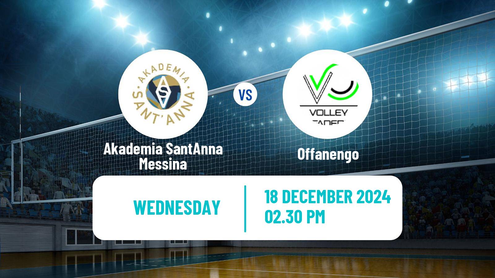 Volleyball Italian Coppa A2 Volleyball Women Akademia SantAnna Messina - Offanengo