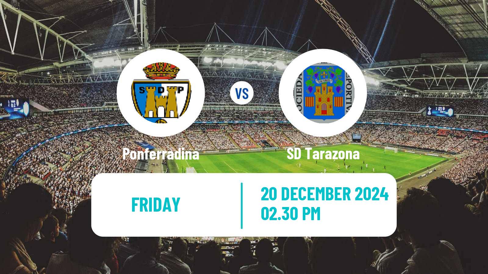 Soccer Spanish Primera RFEF Group 1 Ponferradina - Tarazona