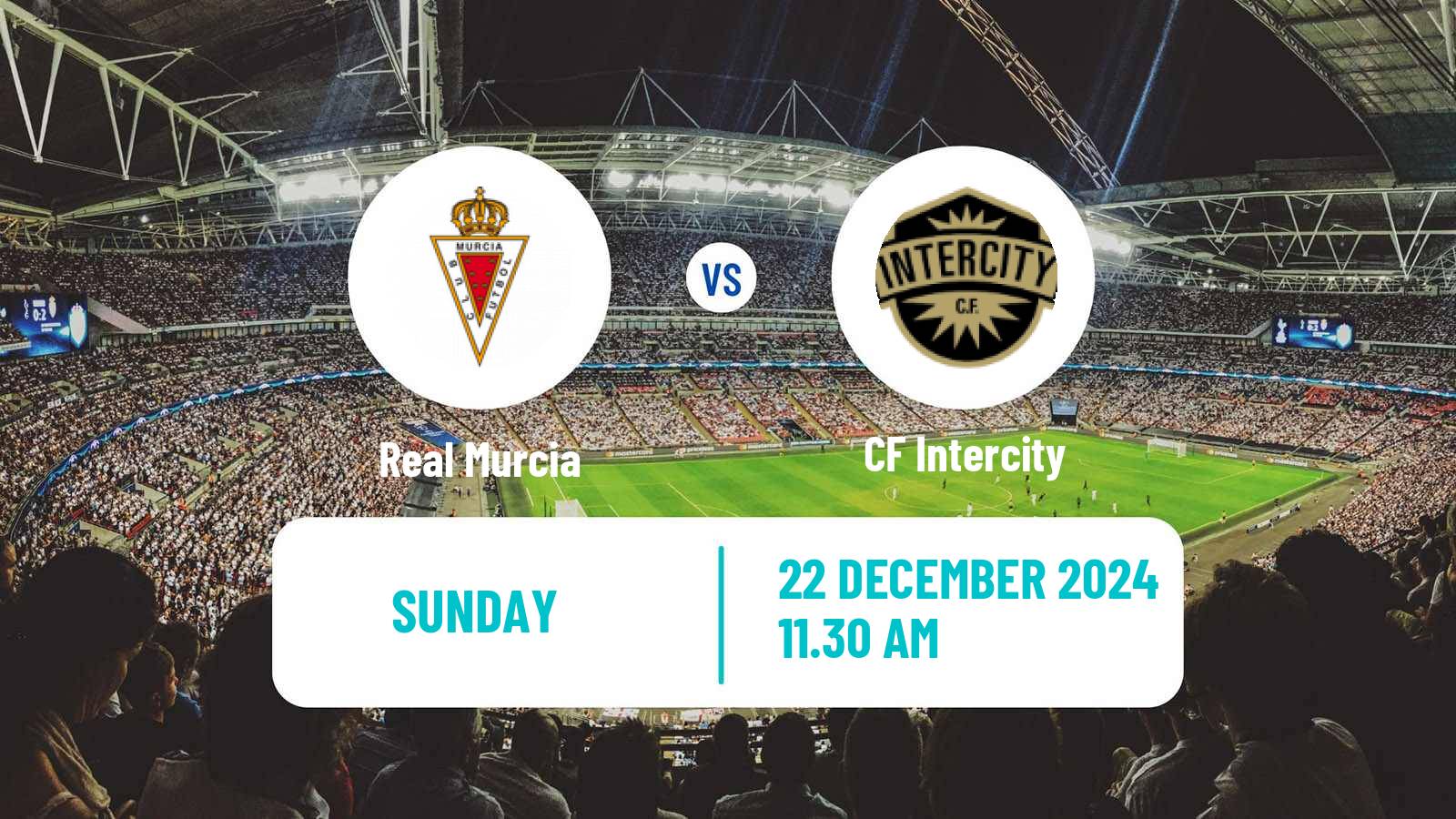 Soccer Spanish Primera RFEF Group 2 Real Murcia - Intercity