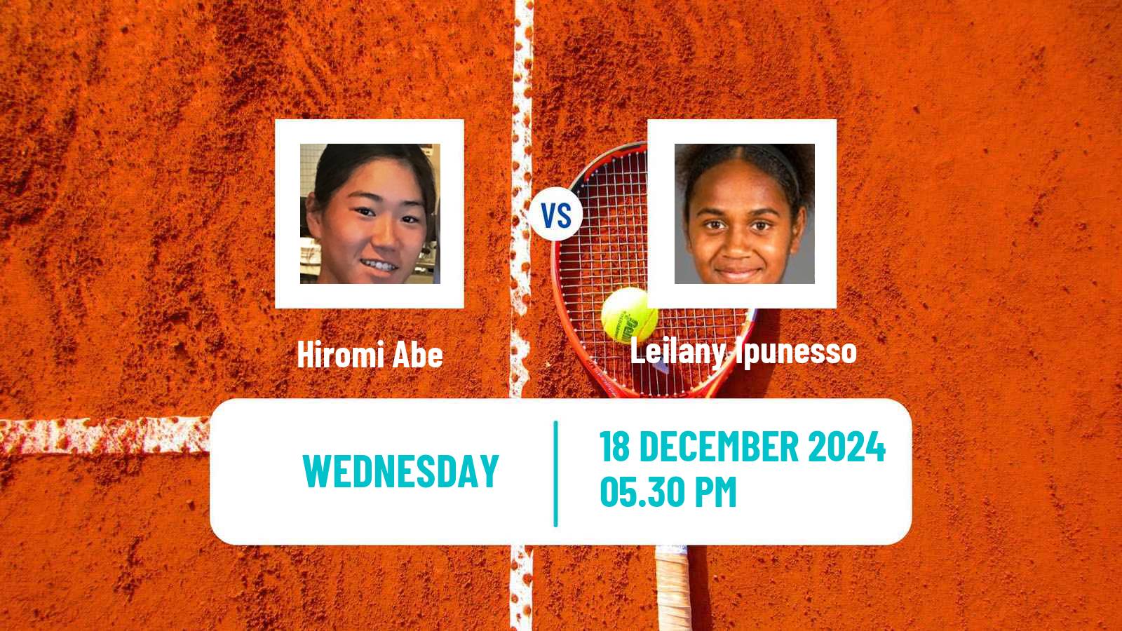 Tennis ITF W35 Tauranga Women Hiromi Abe - Leilany Ipunesso