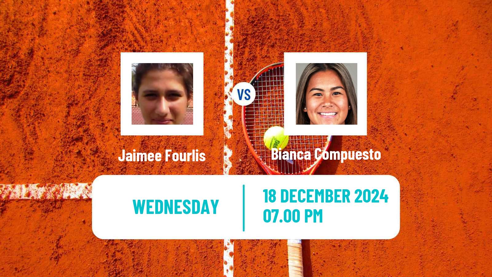 Tennis ITF W35 Tauranga Women Jaimee Fourlis - Bianca Compuesto