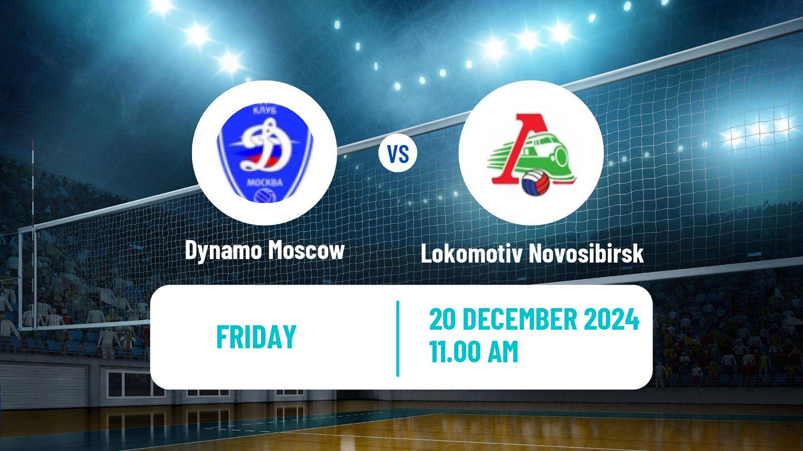 Volleyball Russian Super League Volleyball Dynamo Moscow - Lokomotiv Novosibirsk