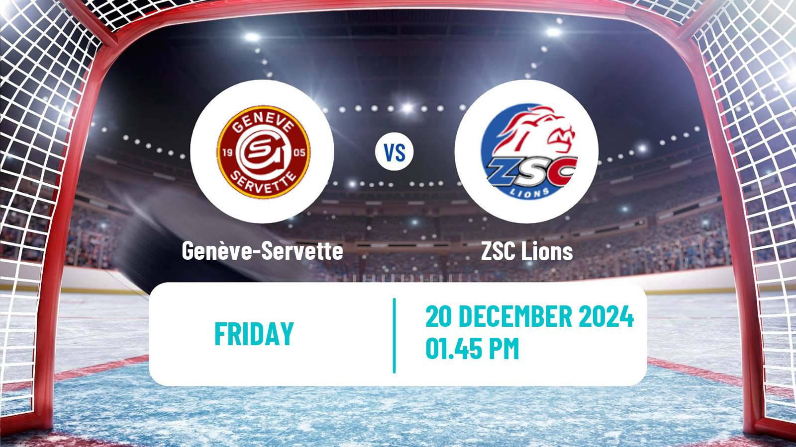 Hockey Swiss National League Hockey Genève-Servette - ZSC Lions