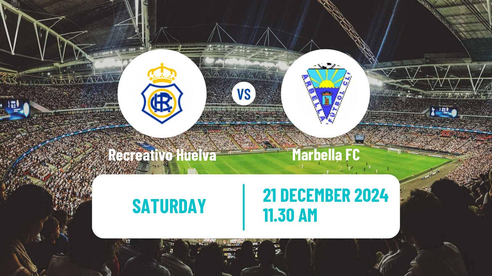 Soccer Spanish Primera RFEF Group 2 Recreativo Huelva - Marbella