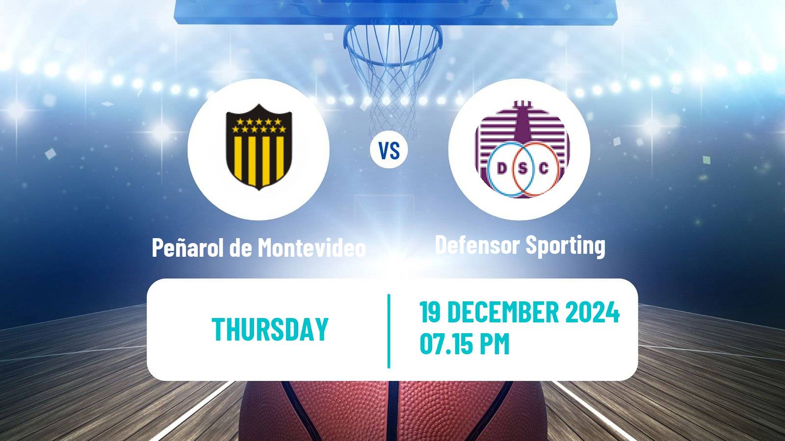 Basketball Uruguayan Liga Basketball Peñarol de Montevideo - Defensor Sporting