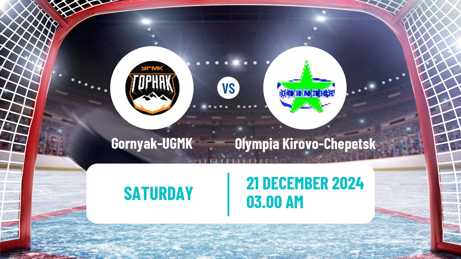 Hockey VHL Gornyak-UGMK - Olympia Kirovo-Chepetsk