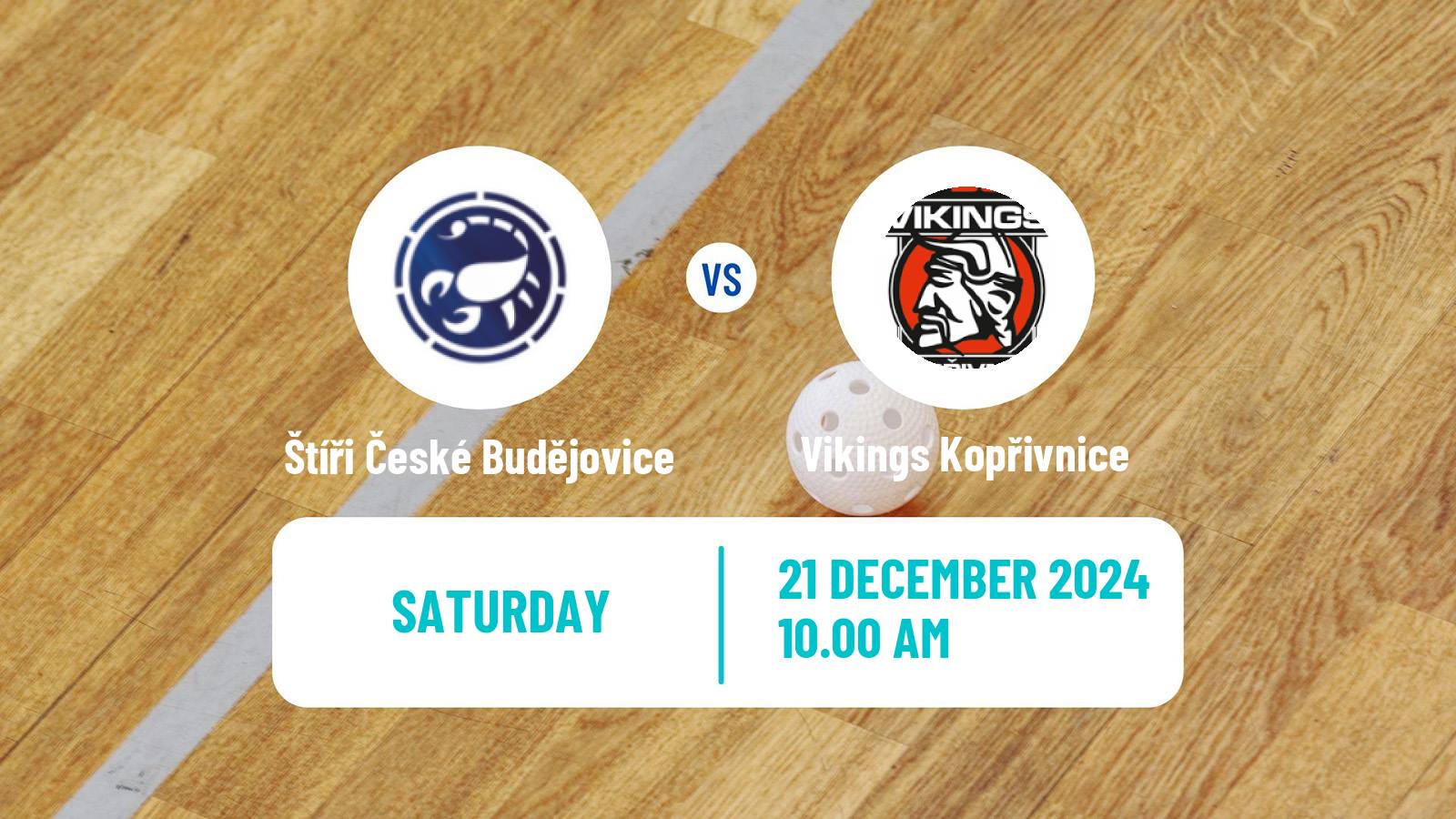 Floorball Czech 1 Liga Floorball Štíři České Budějovice - Vikings Kopřivnice