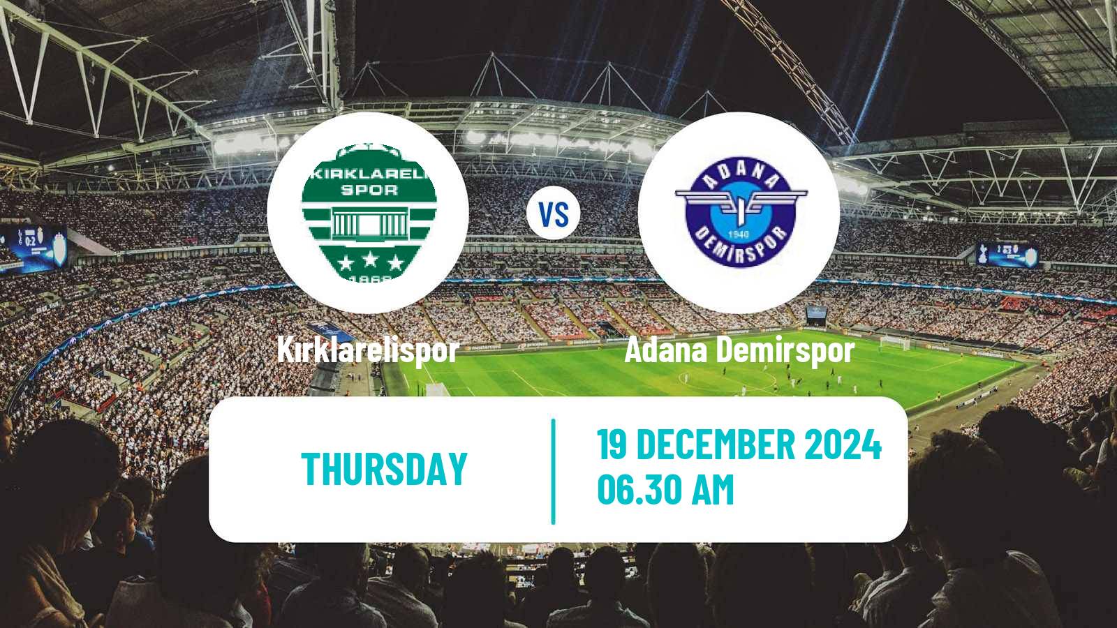 Soccer Turkish Cup Kırklarelispor - Adana Demirspor