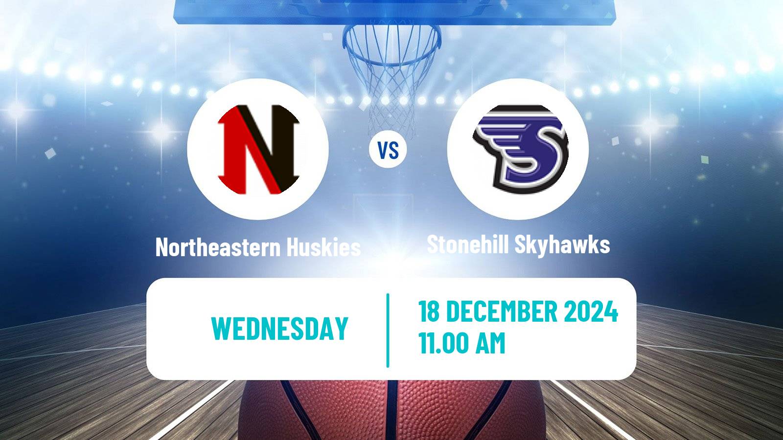 Basketball NCAA College Basketball Women Northeastern Huskies - Stonehill Skyhawks