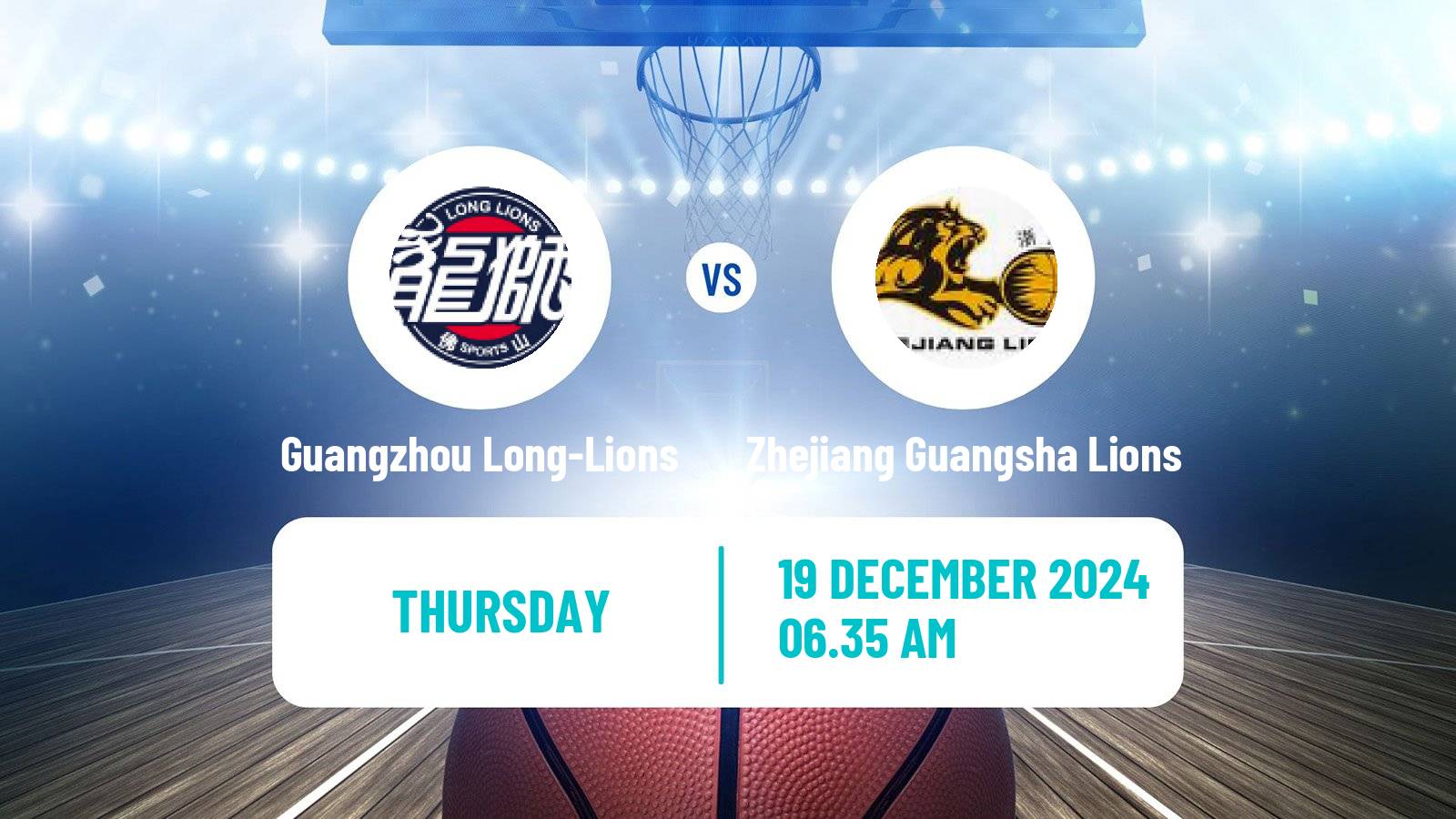 Basketball CBA Guangzhou Long-Lions - Zhejiang Guangsha Lions