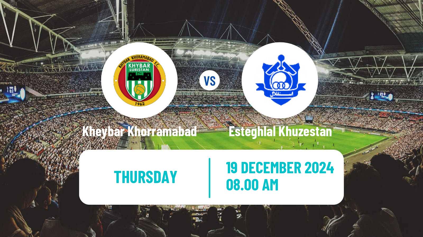 Soccer Iran Pro League Kheybar Khorramabad - Esteghlal Khuzestan