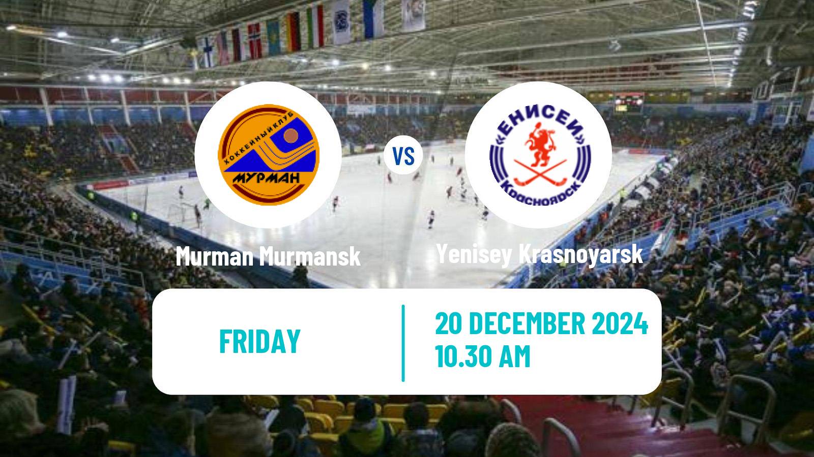 Bandy Russian Super League Bandy Murman Murmansk - Yenisey Krasnoyarsk