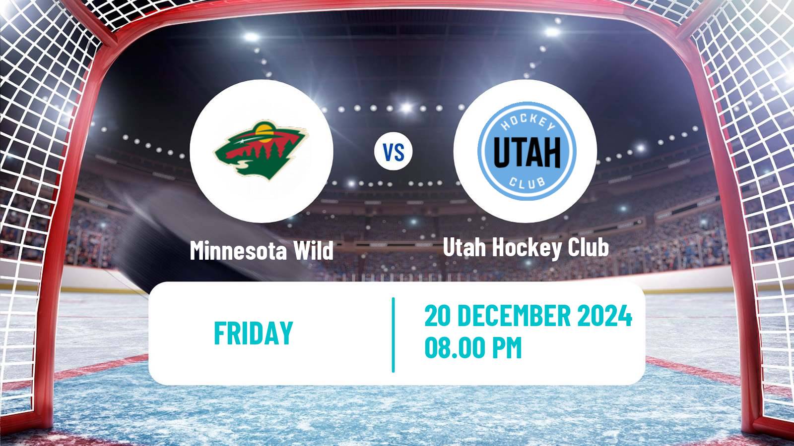 Hockey NHL Minnesota Wild - Utah Hockey Club