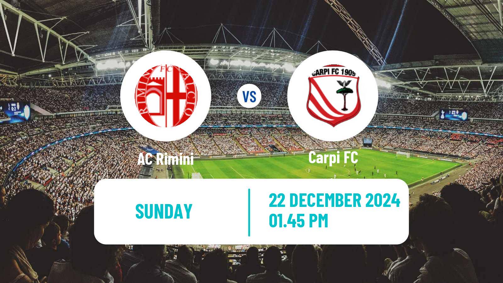 Soccer Italian Serie C Group B Rimini - Carpi