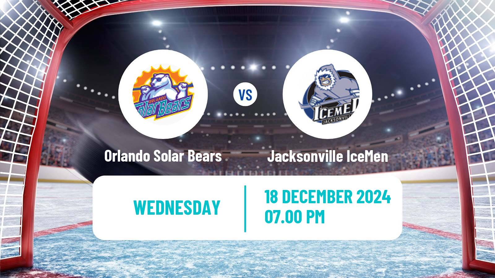 Hockey ECHL Orlando Solar Bears - Jacksonville IceMen