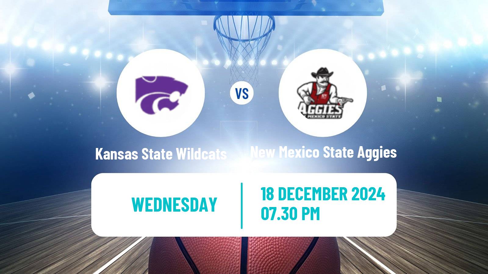 Basketball NCAA College Basketball Women Kansas State Wildcats - New Mexico State Aggies