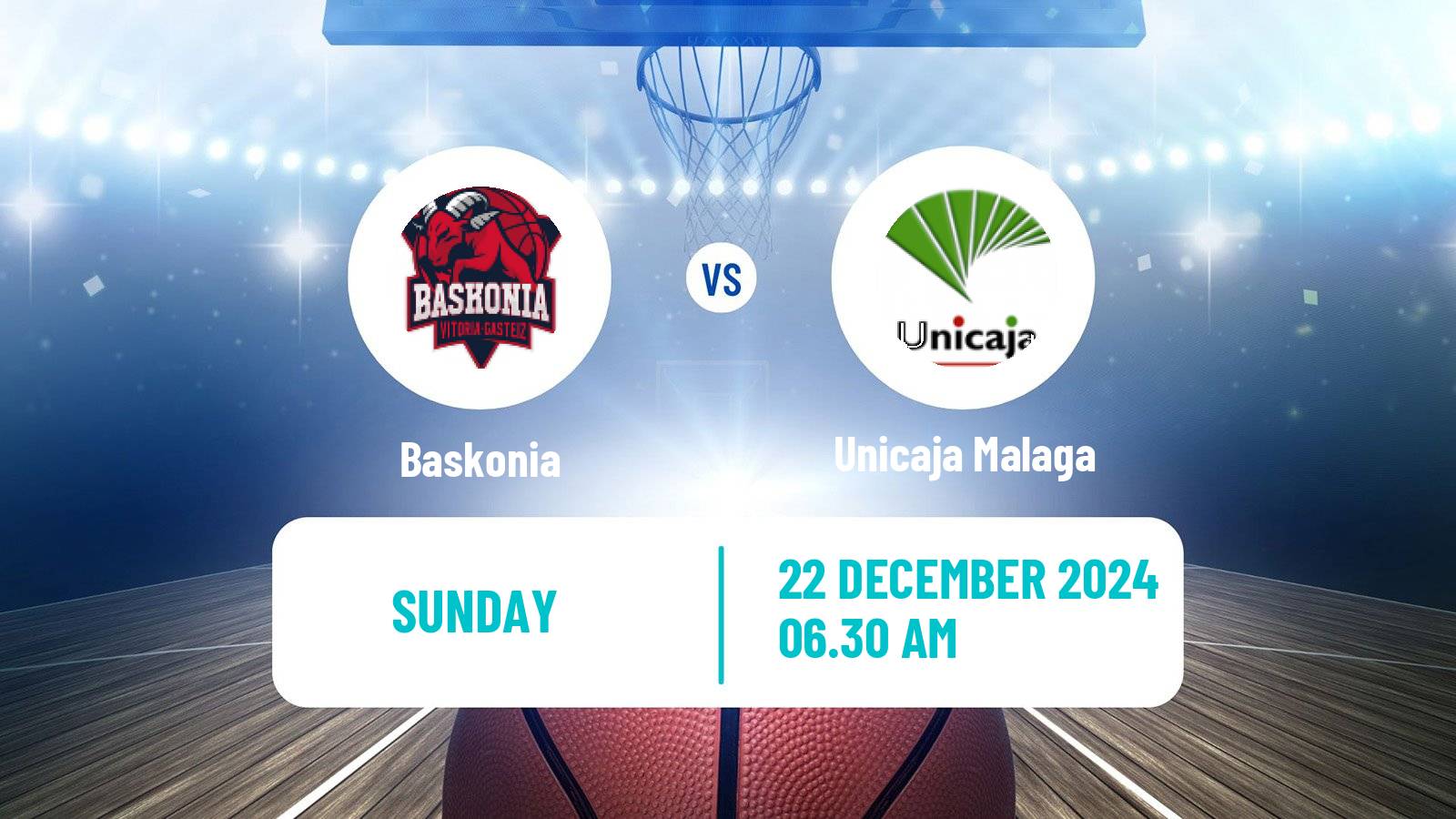 Basketball Spanish ACB League Baskonia - Unicaja Malaga