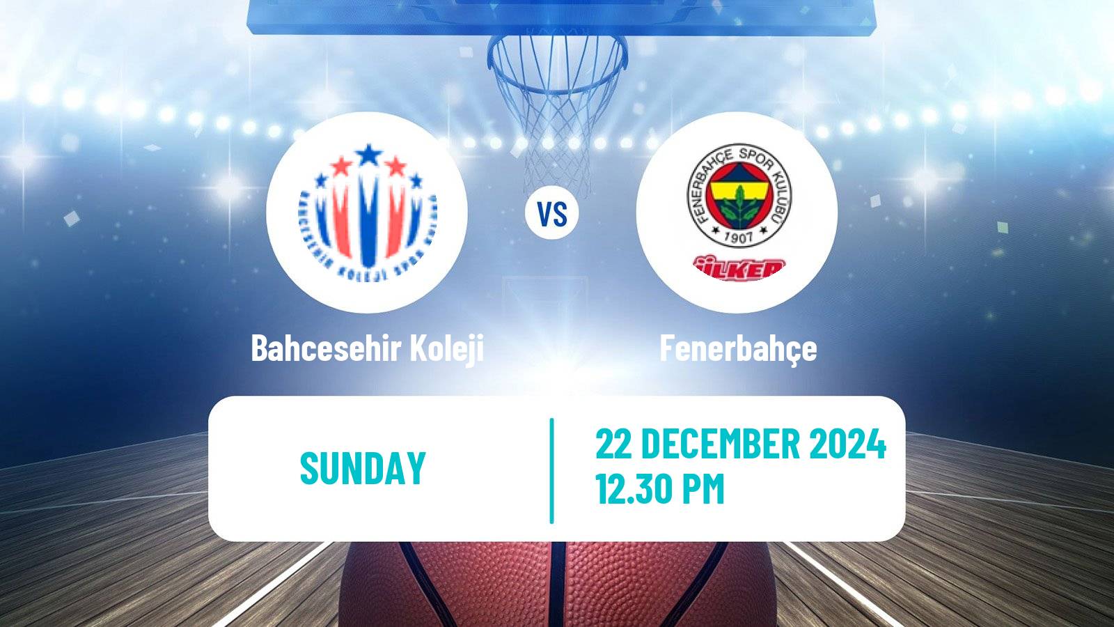 Basketball Turkish Basketball Super Ligi Bahcesehir Koleji - Fenerbahçe