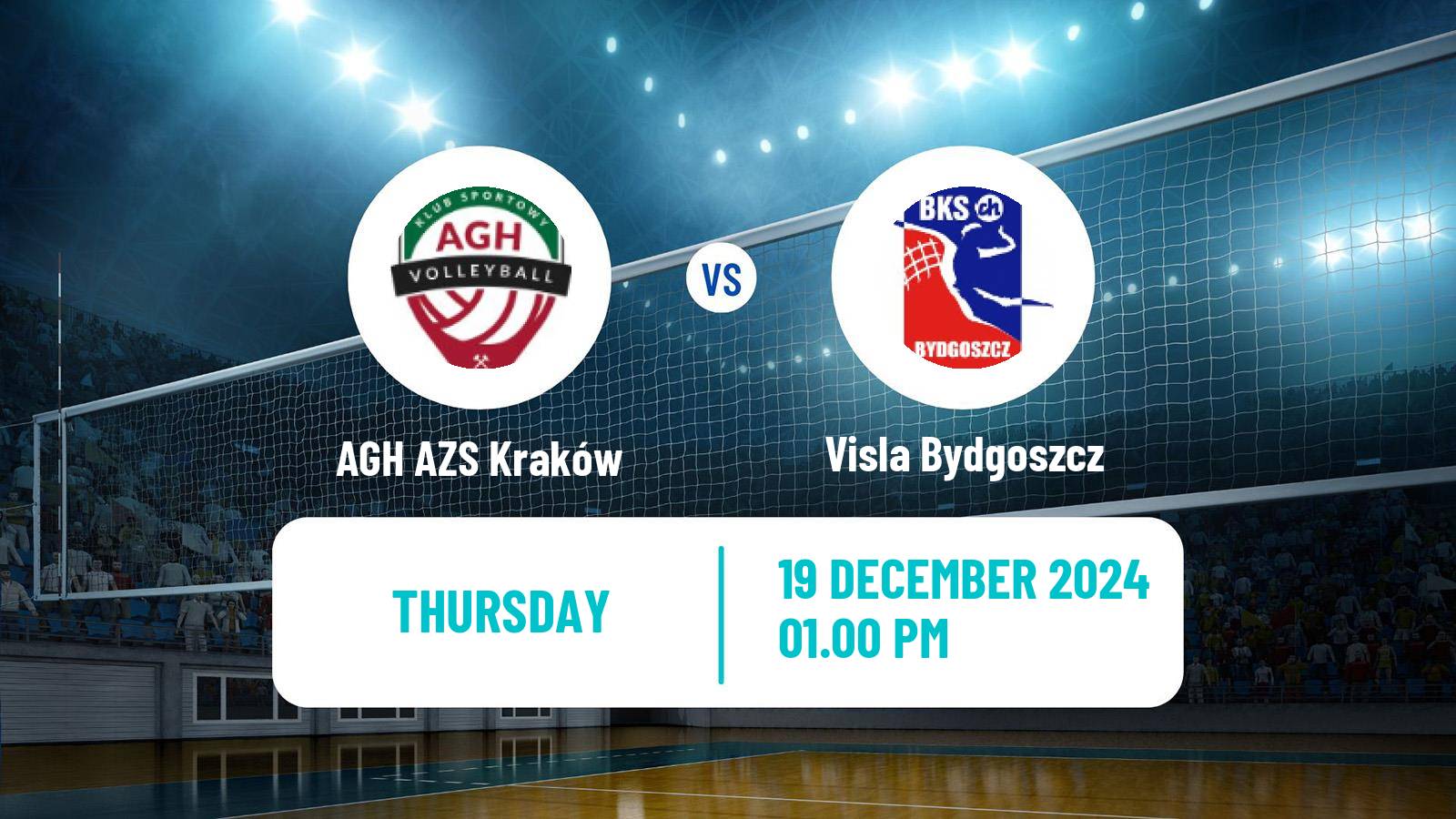 Volleyball Polish I Liga Volleyball AGH AZS Kraków - Visla Bydgoszcz